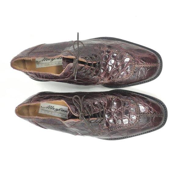 Mezlan Platinum Oxfords Shoe Size 8 Full Crocodile main image 8
